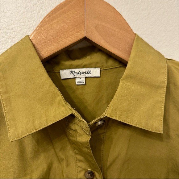 Madewell Olive Button Down Shirt - Picture 5 of 5